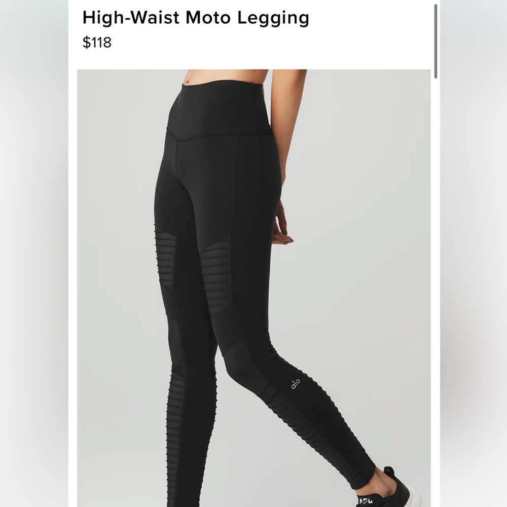 ALO MOTO LEGGINGS - Picture 1 of 2
